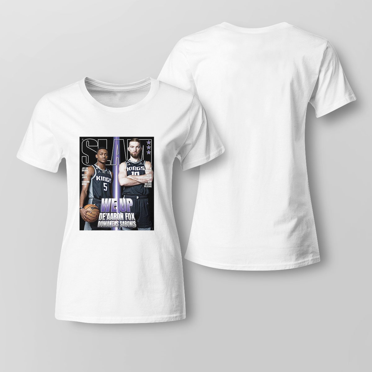 Slam We Up Deaaron Fox And Domantas Sabonis Shirt Hoodie