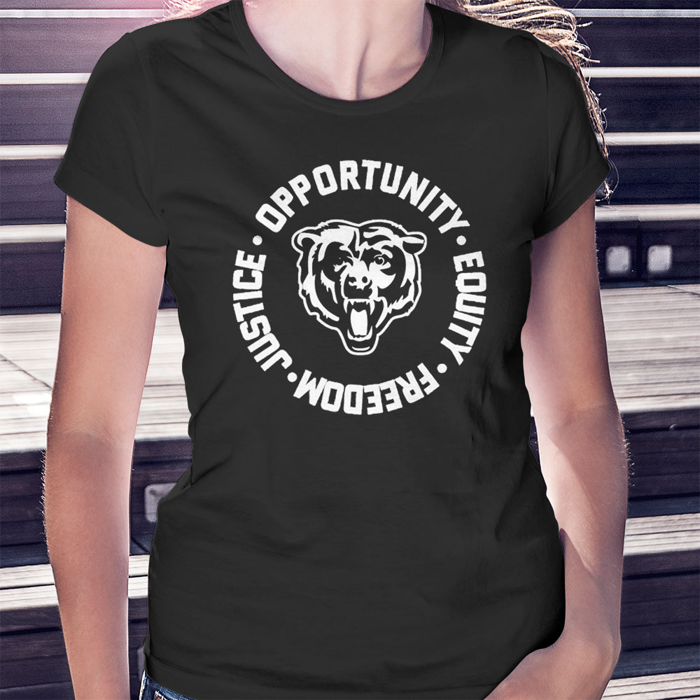 Opportunity Equity Freedom Justice Chicago Football Shirt Longsleeve Opportunity Equity Freedom Justice Chicago Football Shirt Longsleeve