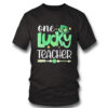 One Lucky Lunch Lady Messy Bun Irish St Patricks Day Shirt, Hoodie