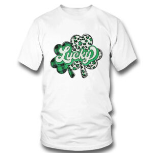Lucky Shamrock Leopard Pattern Shirt, Hoodie