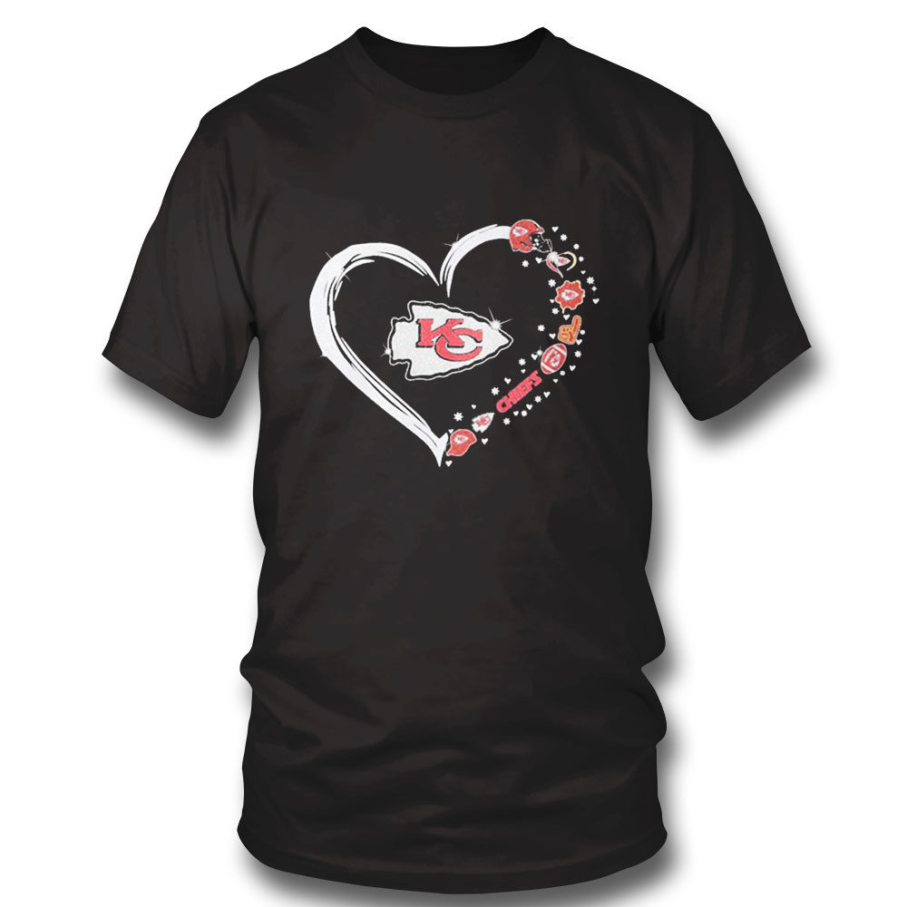 Heart Chiefs Football Shirt Ladies Tee