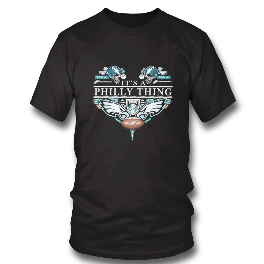 Its A Philadelphia Ball Heart Shirt Ladies Tee