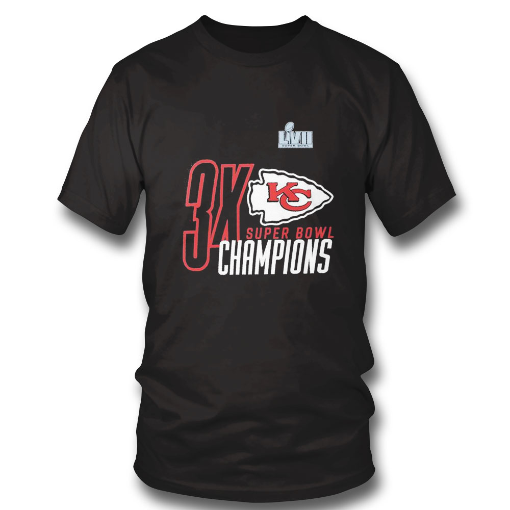 Kansas City Chiefs Three Time Super Bowl Champions Shirt