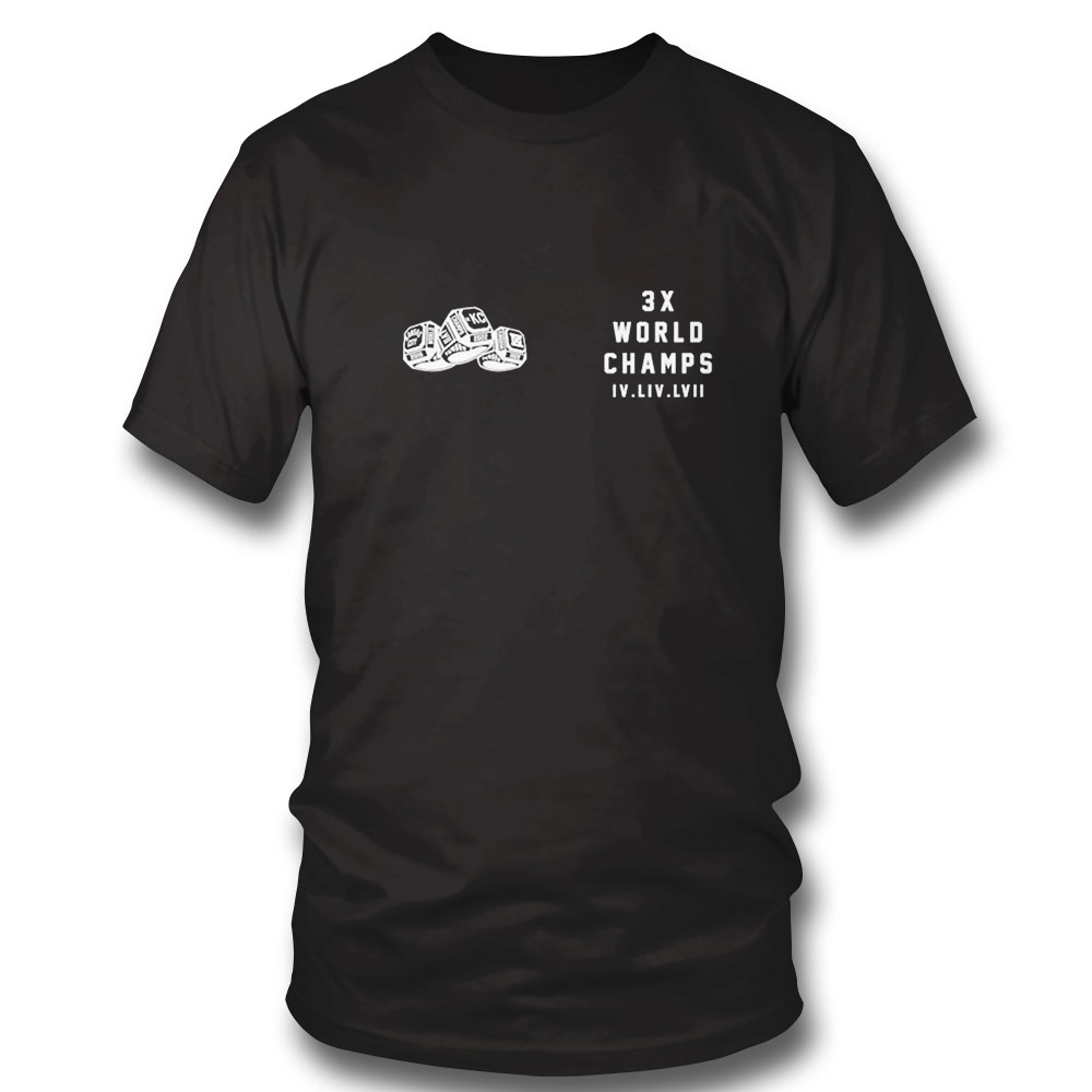 Kc Chiefs 3x Champs Iv Liv Lvii Shirt