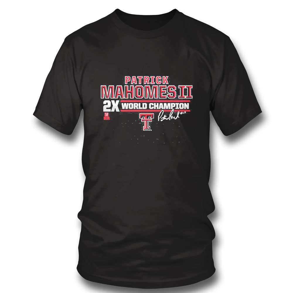 Patrick Mahomes Ii 2x World Champion Signature Shirt Patrick Mahomes Ii 2x World Champion Signature Shirt