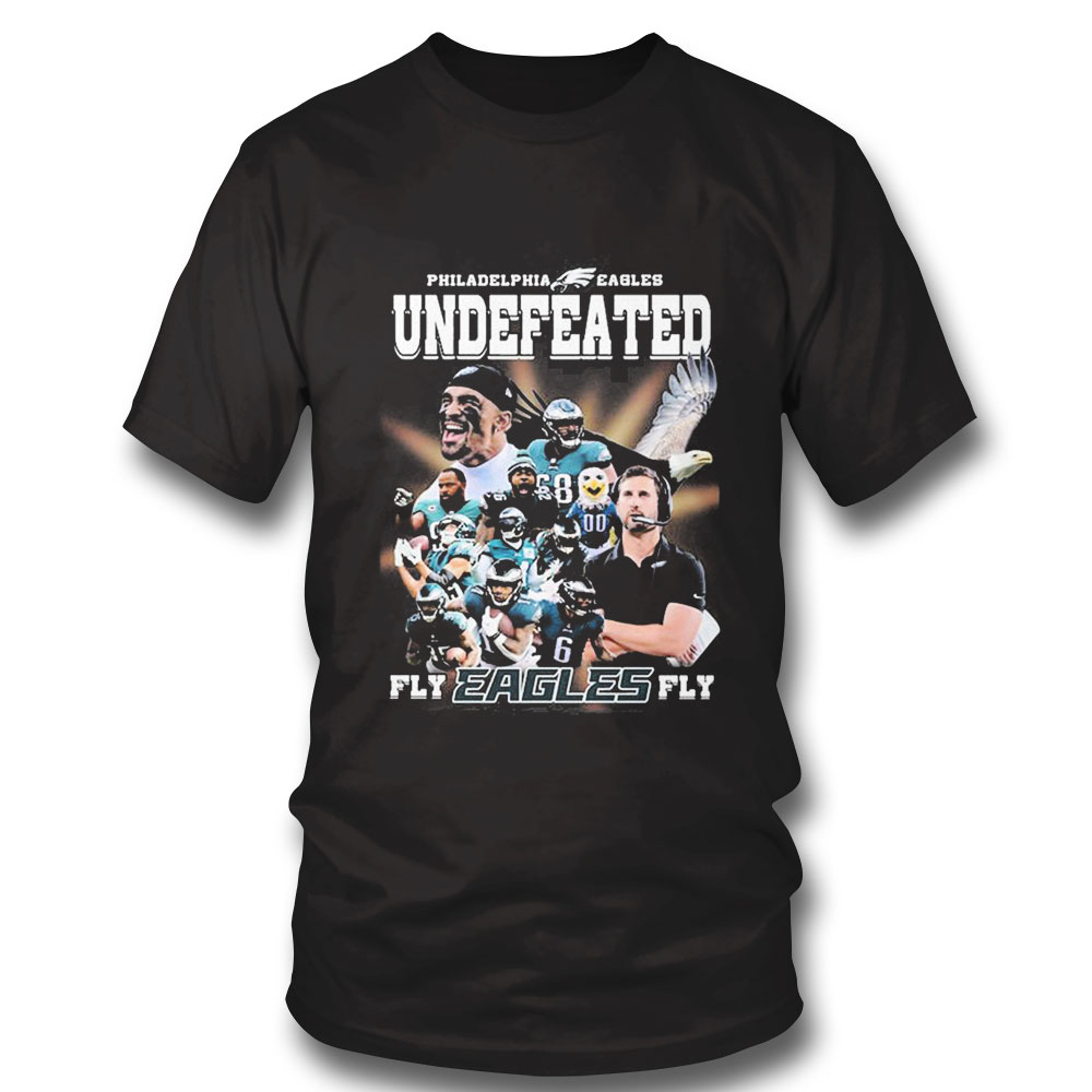 Philadelphia Eagles Undefeated Fly Eagles Fly Shirt Ladies Tee