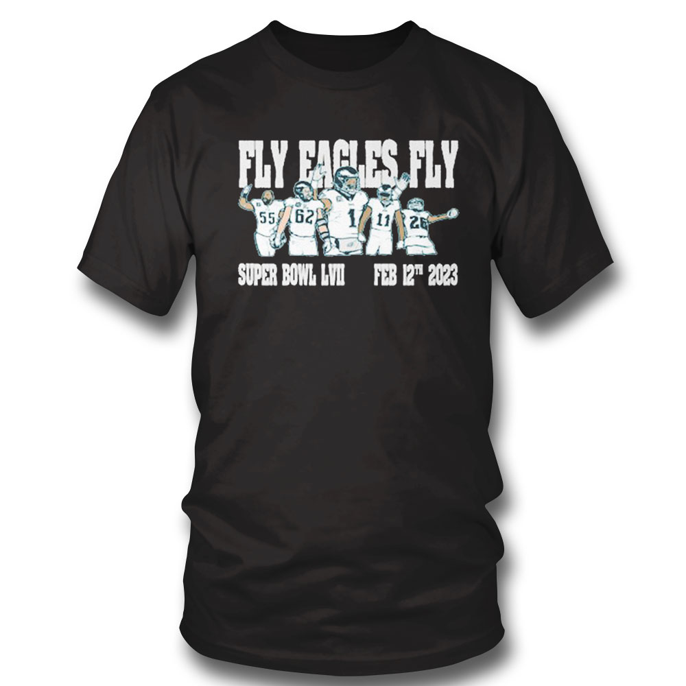 Philadelphia Fly Eagles Fly Super Bowl 2023 Shirt Ladies Tee