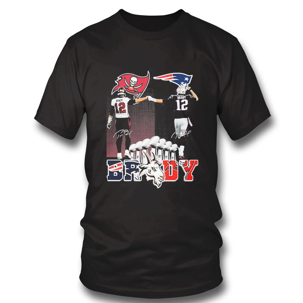 Tom Brady Gildan Tampa Bay Buccaneers Nfl Champions Signature Shirt Ladies Tee