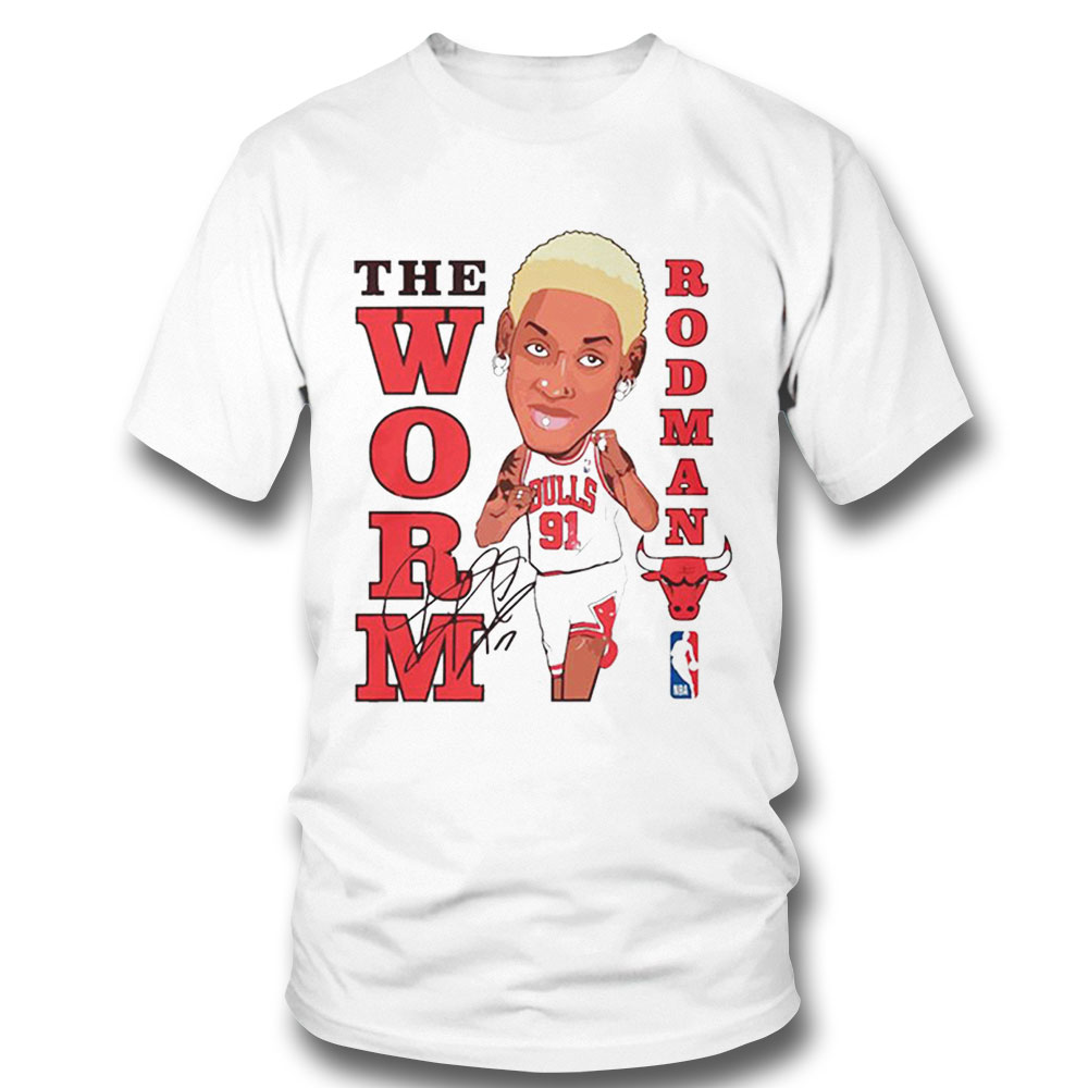 Bulls Dennis Rodman The Worm Nba Shirt Ladies T-shirt