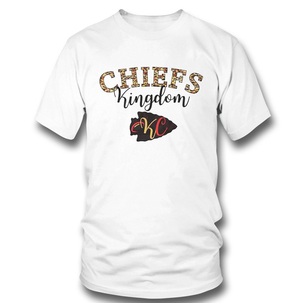 Chiefs Kingdom Leopard Arrow Shirt Ladies Tee