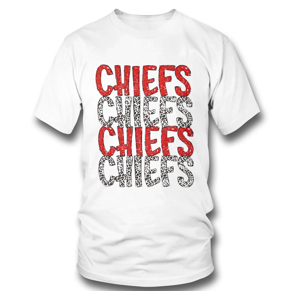 Chiefs Leopard Pattern Shirt Ladies Tee