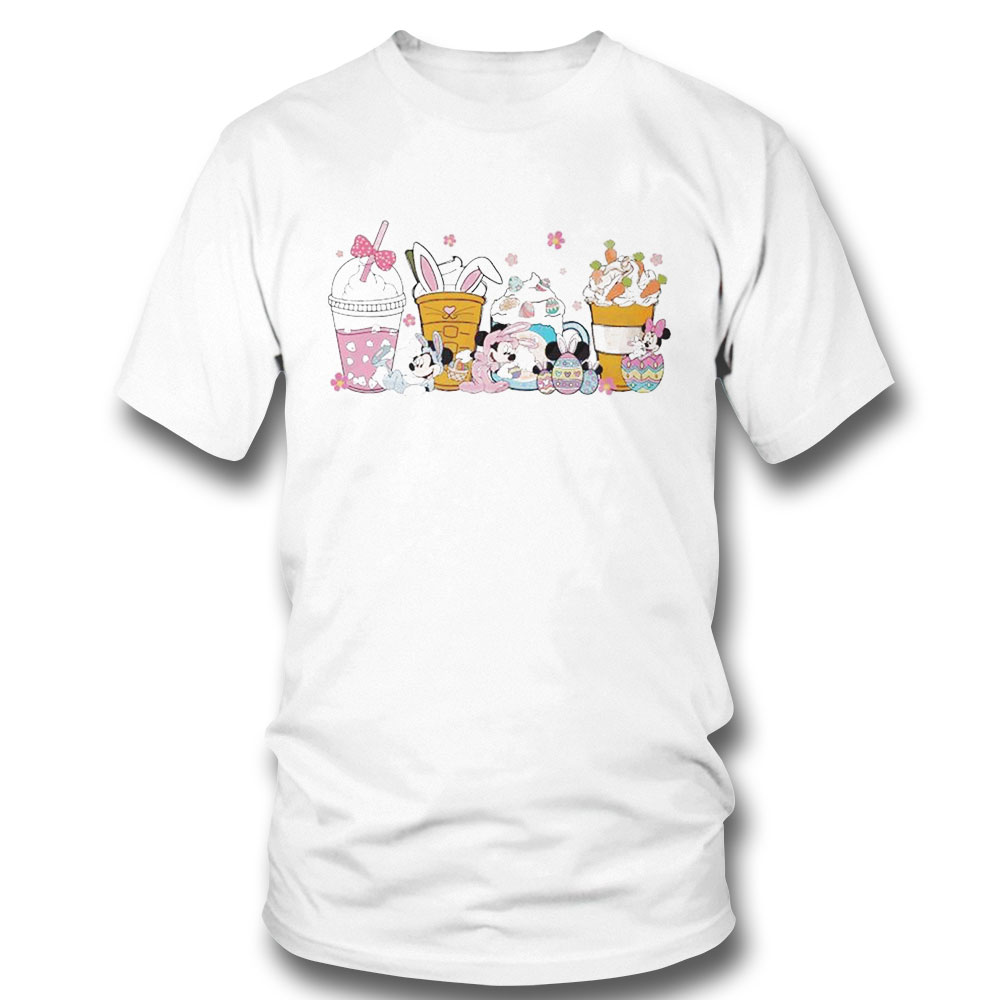 Cute Ester Bunny Mickey And Minnie Easter Coffe Cup Shirt Hoodie