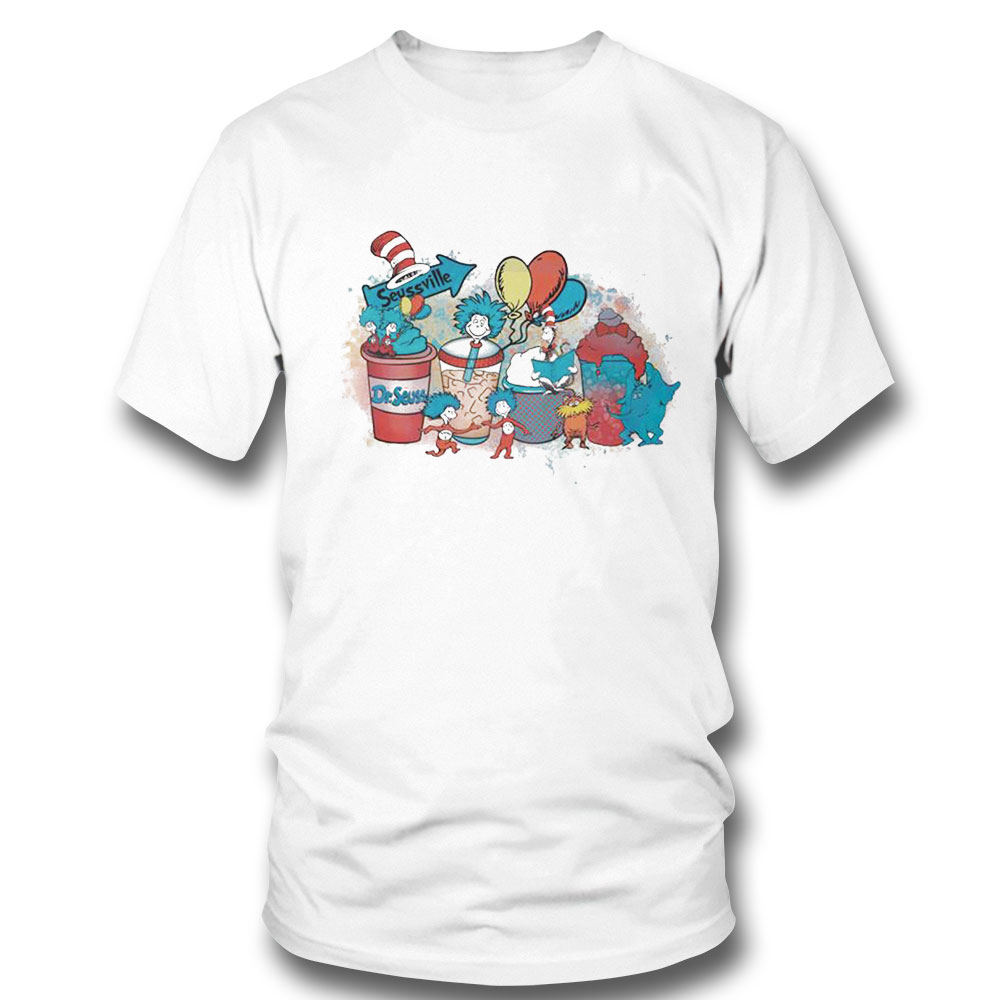 Dr Seuss Water Color Coffee Cups Shirt Ladies Tee Dr Seuss Water Color Coffee Cups Shirt Ladies Tee