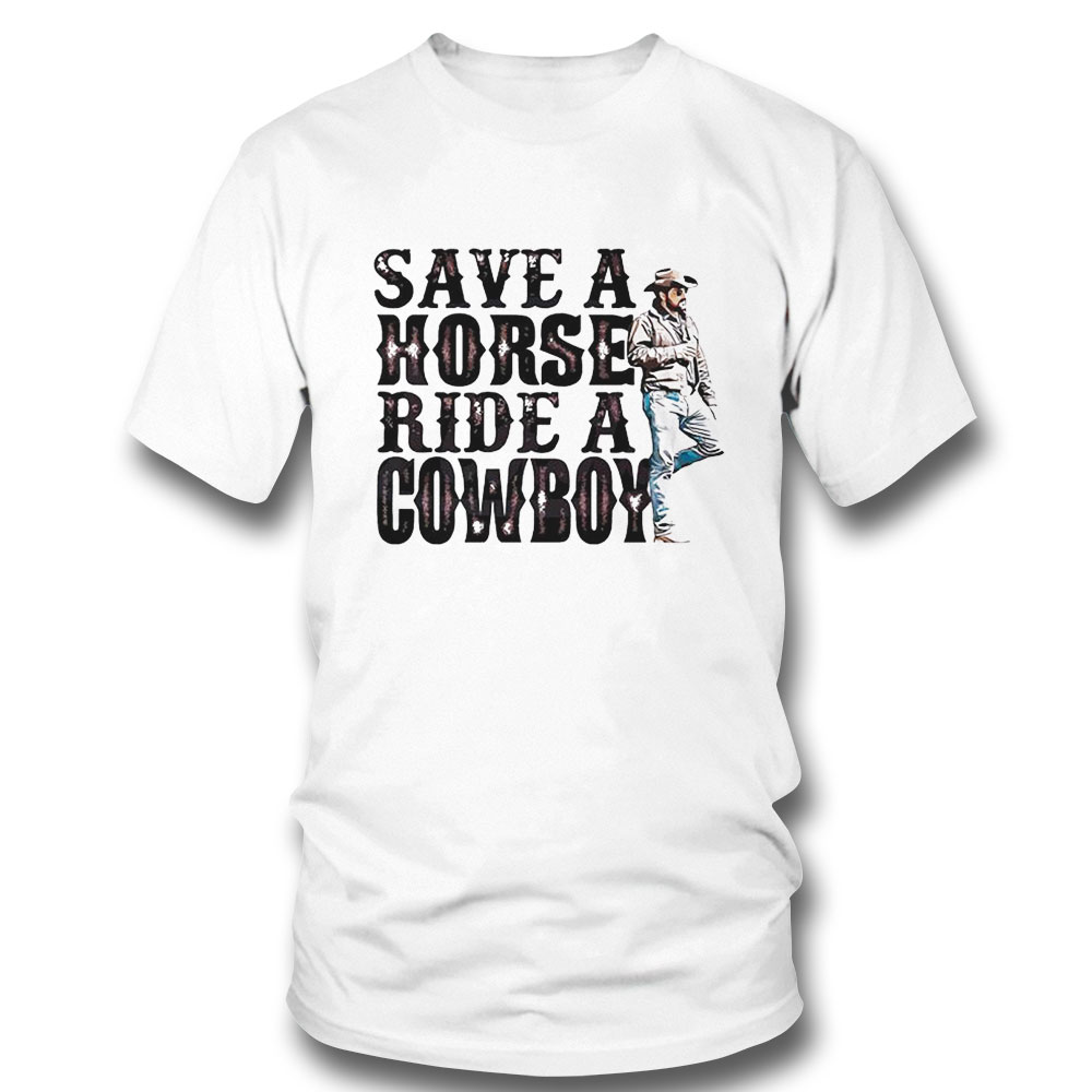 Horse Riding Save A Horse Ride A Cowboy Funny Shirt