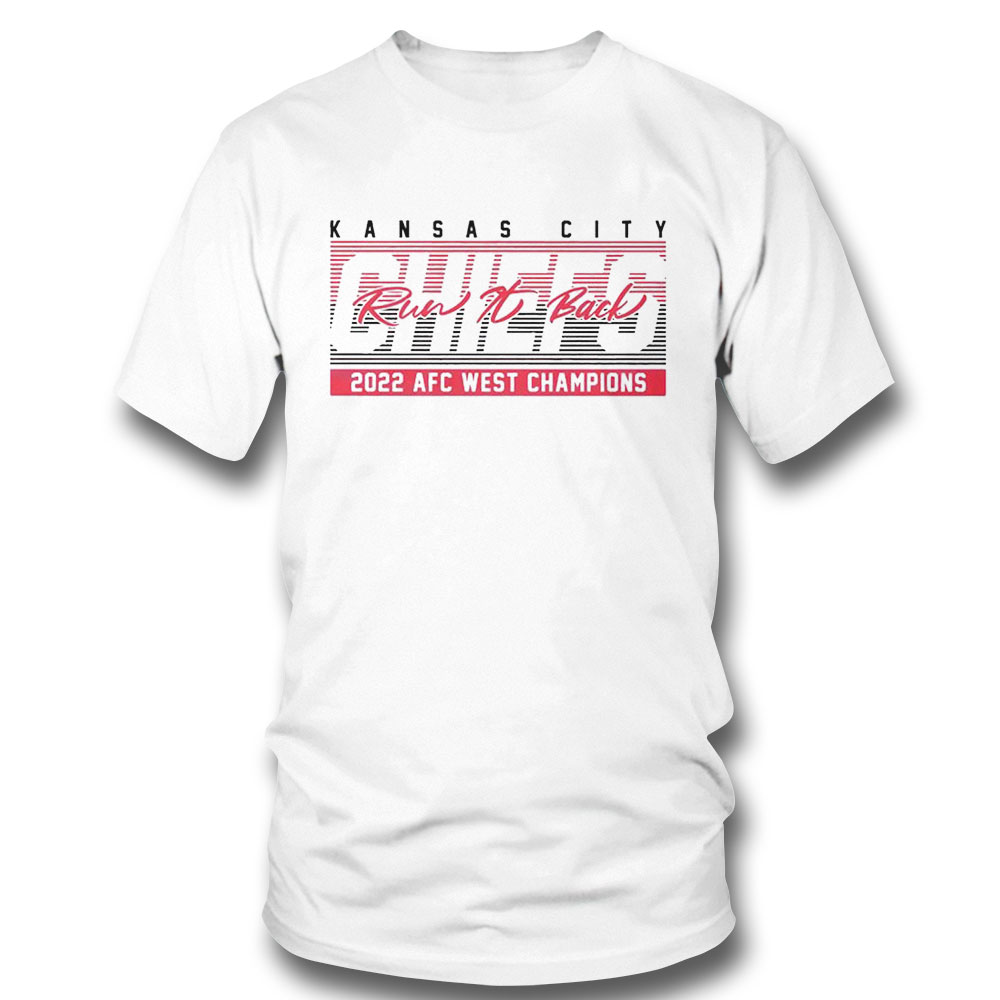 Kansas City Chiefs 2022 Afc West Champions Run It Back Shirt Ladies Tee