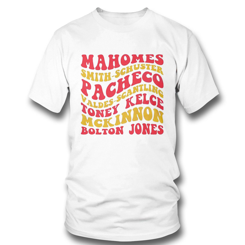 Kansas City Chiefs Football Player Names Shirt Ladies Tee