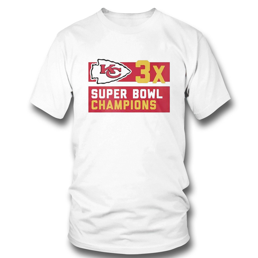 Kansas City Chiefs Three Time Super Bowl Champions Shirt Longsleeve