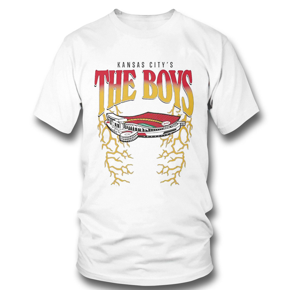 Kansas Citys The Boys Lightning Arrowhead Stadium Shirt Ladies T-shirt