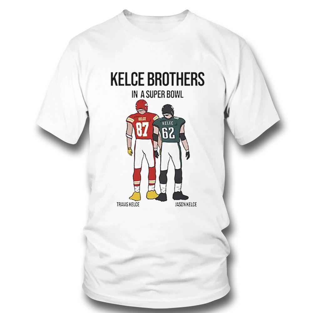 Kelce Brothers In A Super Bowl Travis Kelce Vs Jason Kelce Shirt Longsleeve