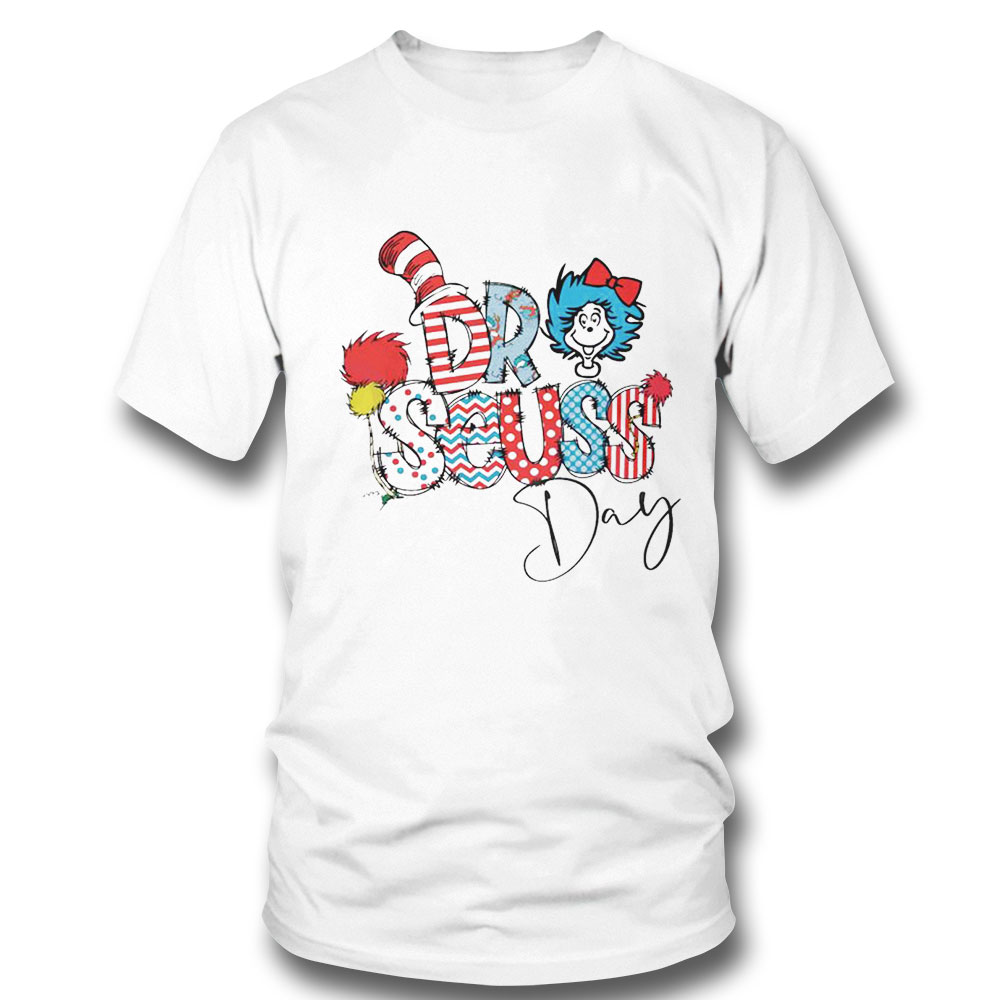 Little Miss Happy Dr Seuss Day Read Across America Day Shirt Ladies Tee