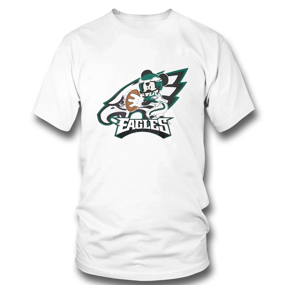 Mickey And Minnie Philadelphia Eagles Fans Shirt Ladies Tee
