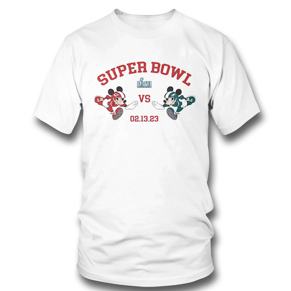Mickey Mouse Eagles Vs Chiefs Super Bowl Lvii Shirt Longsleeve