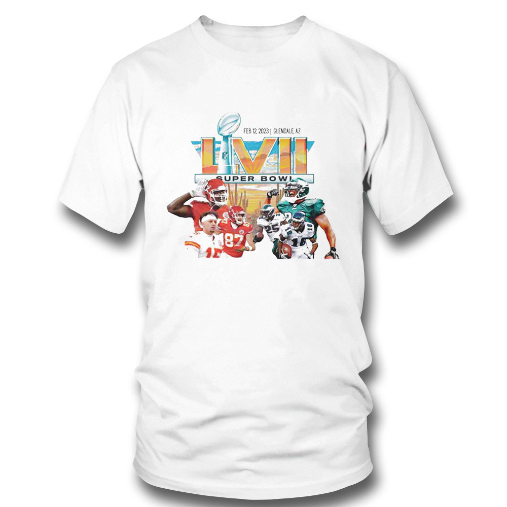 Philadelphia Eagles Kansas City Chiefs Championship Lvii Shirt Ladies Tee