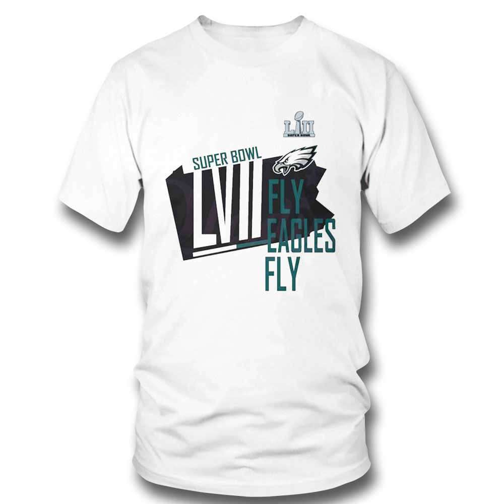 Philadelphia Eagles Super Bowl Lvii Fly Eagles Fly Shirt Ladies Tee