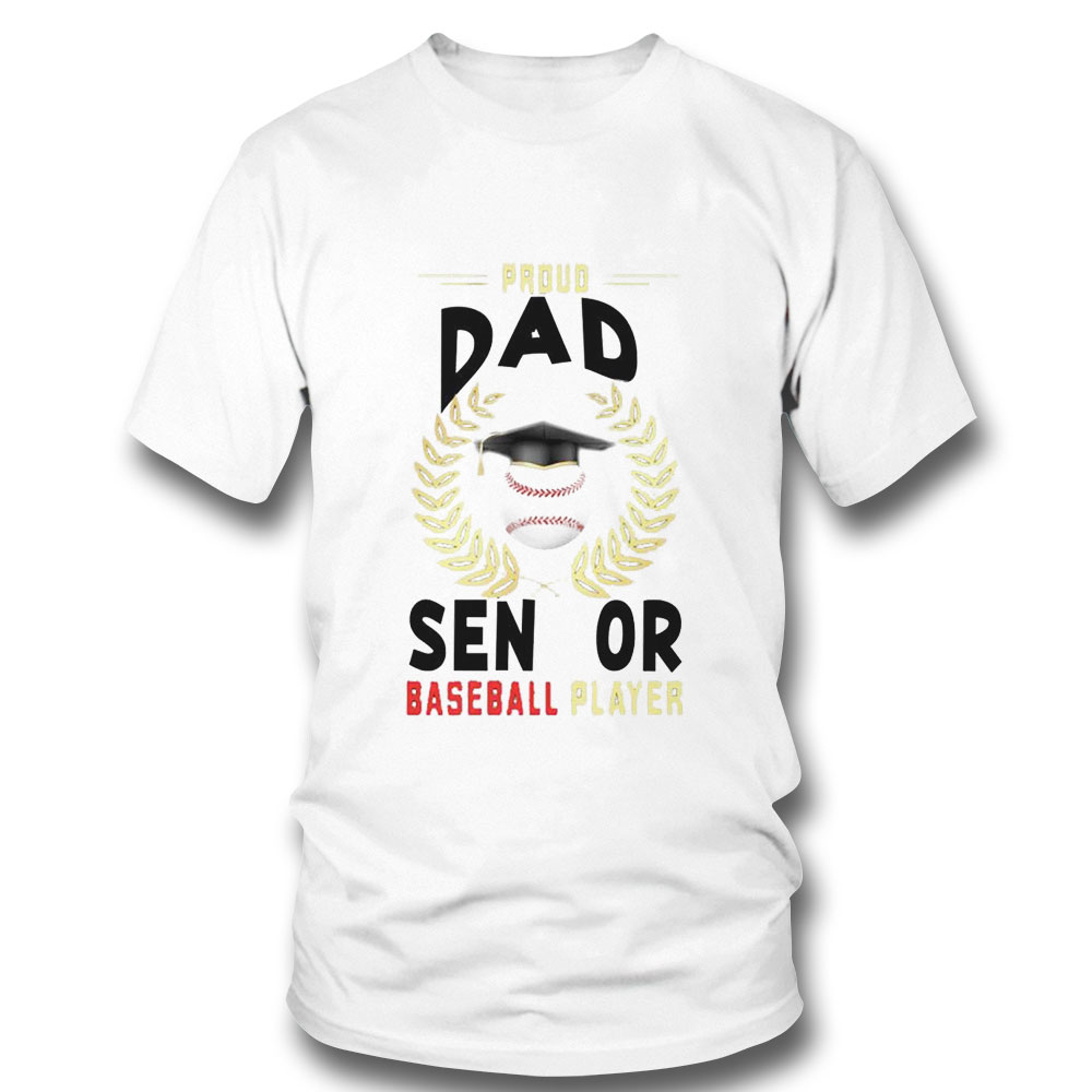 Proud Dad Of A 2023 Senior Vintage Baseball Sport Shirt Ladies Tee