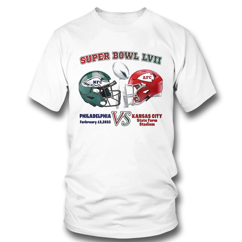 Super Bowl Lvii Philadelphia Vs Kansas City Shirt Ladies Tee
