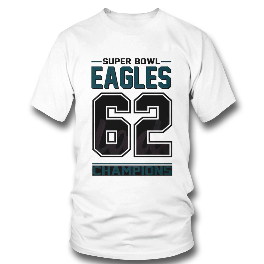 Super Bowl Philadelphia Eagles Jason Kelce 62 2023 Champions Shirt Ladies Tee