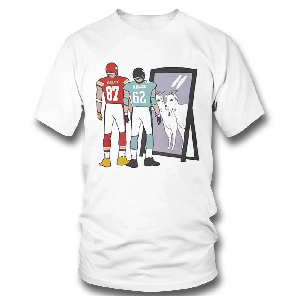 Travis Kelce And Jason Kelce Mirror Goats Shirt Ladies Tee