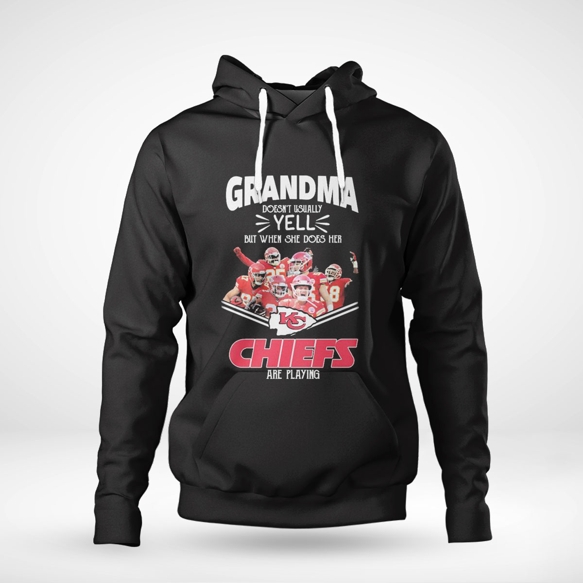 Chiefs Grandma Doesnt Usually Yell But When She Does Her Shirt Ladies Tee