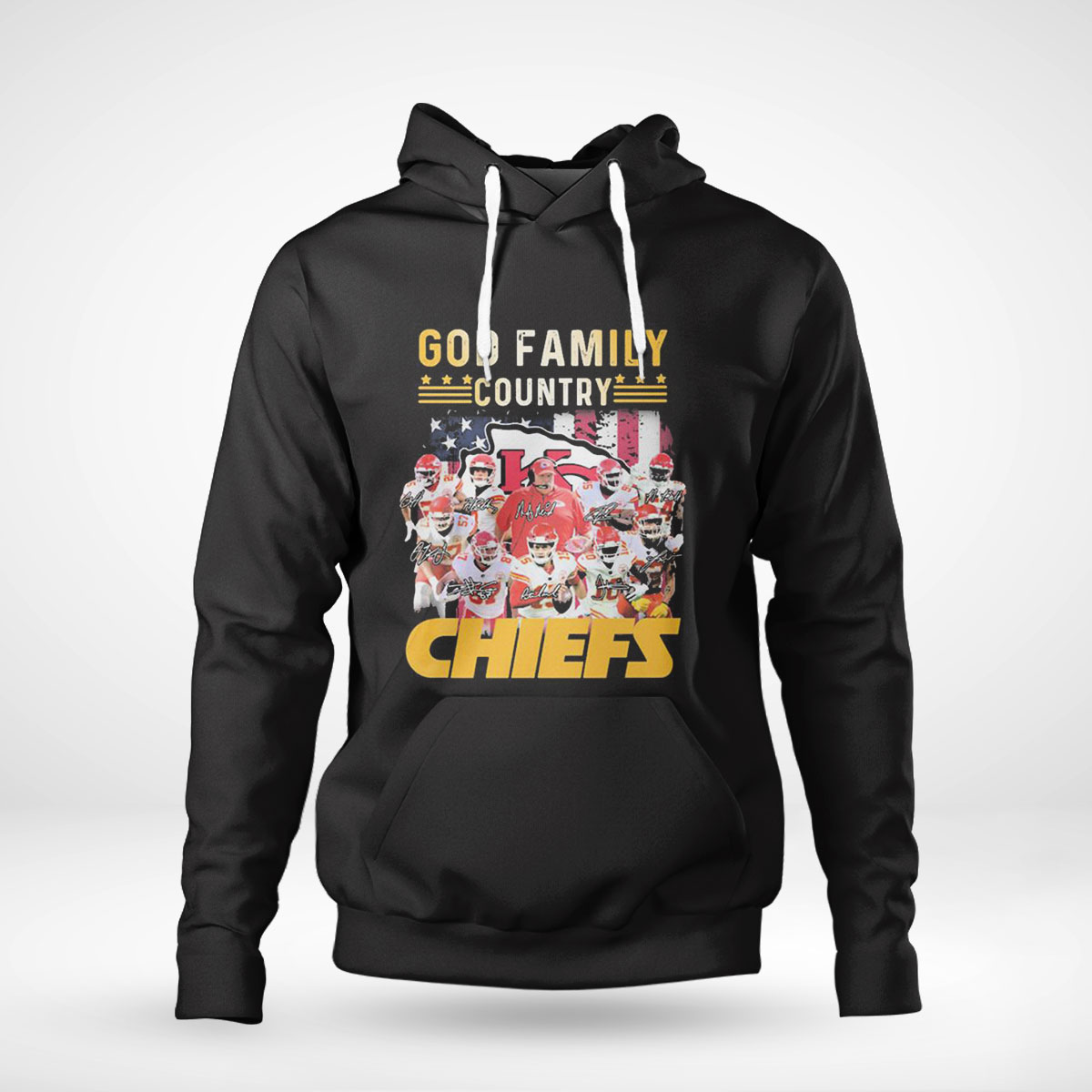 God Family Country Chiefs Team Sports Signature Shirt Ladies Tee