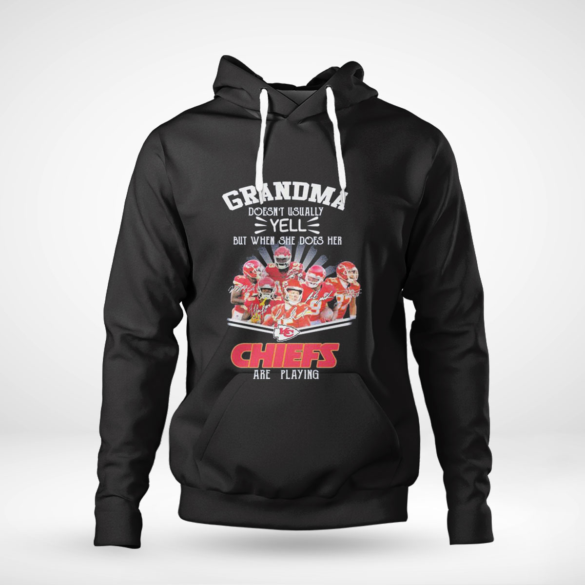 Grandma Doesnt Usually Yell But When She Does Her Signature Shirt Ladies Tee