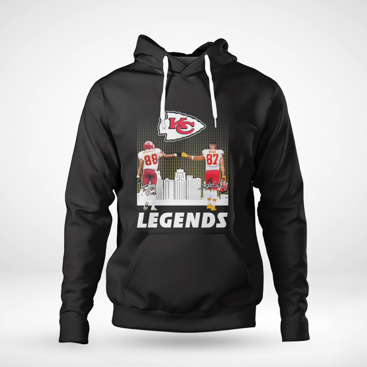 Kansas City Chiefs Gonzalez 88 Kelce 87 City Signature Legends Shirt Ladies Tee