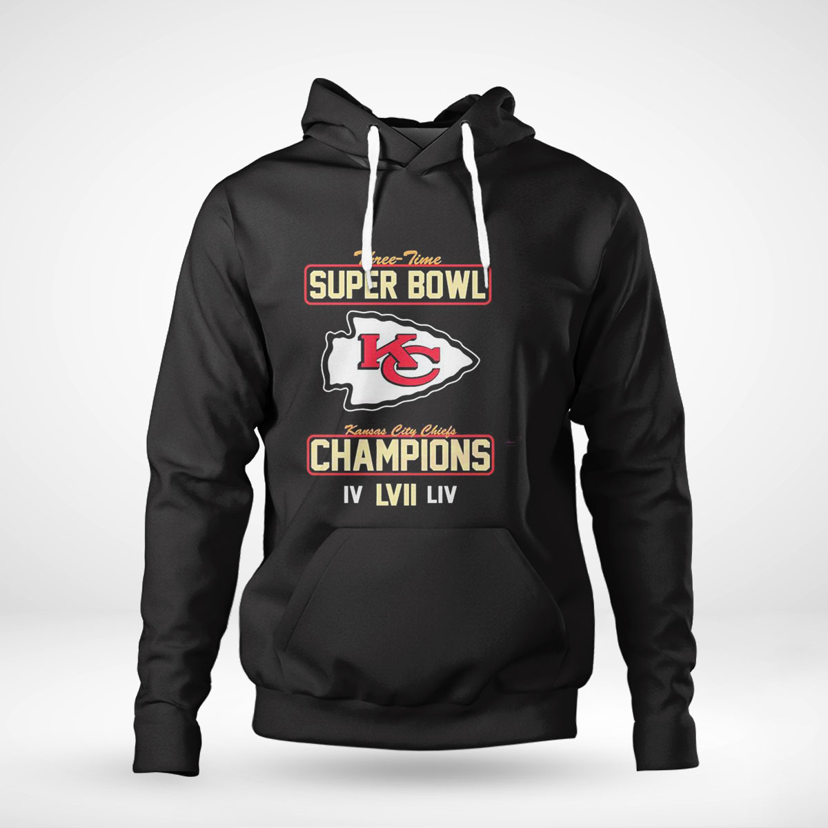 Kansas City Chiefs Super Bowl Lvii Champions 3 Time Super Bowl Shirt