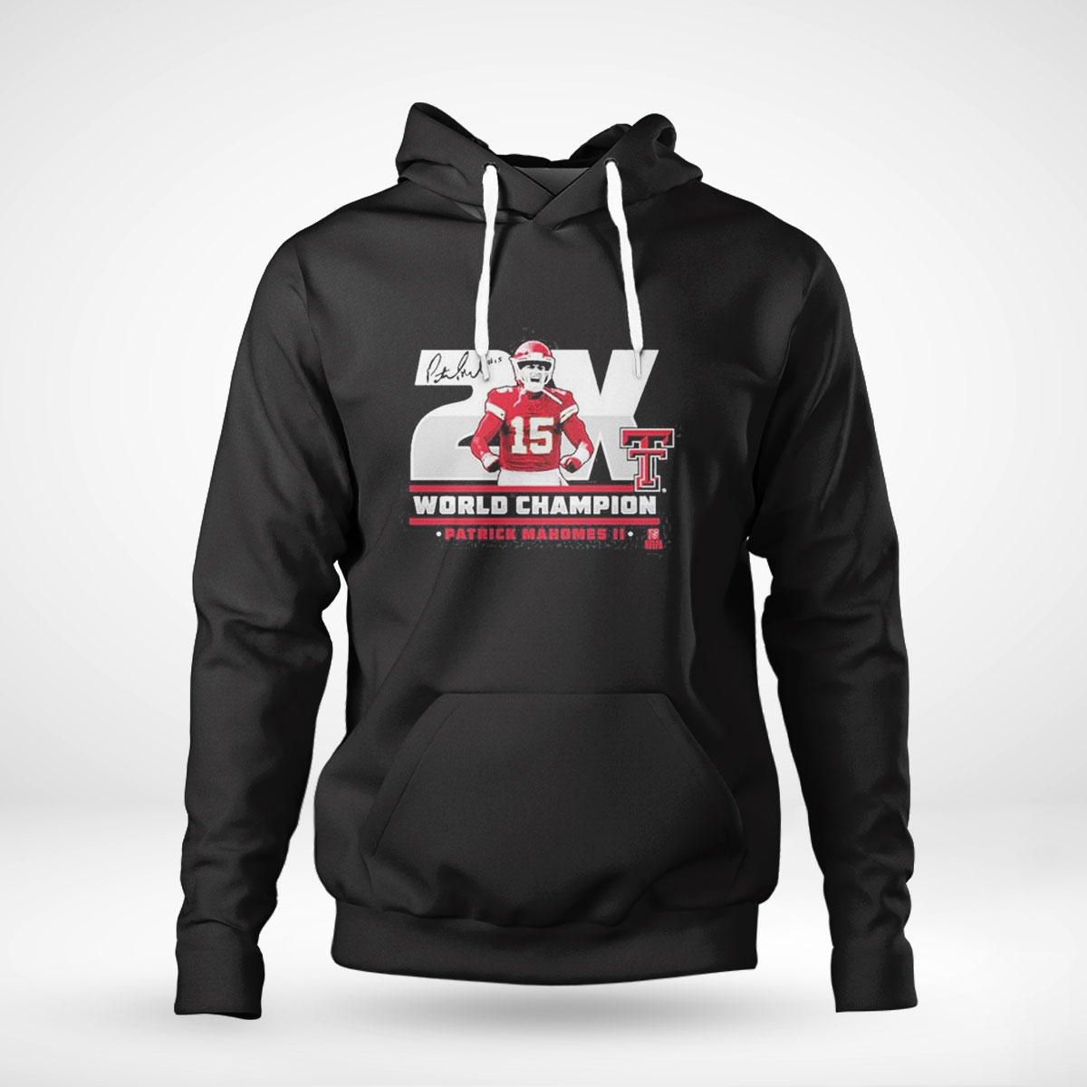 Patrick Mahomes Ii Texas Tech Red Raiders 2x World Champion Signature Shirt