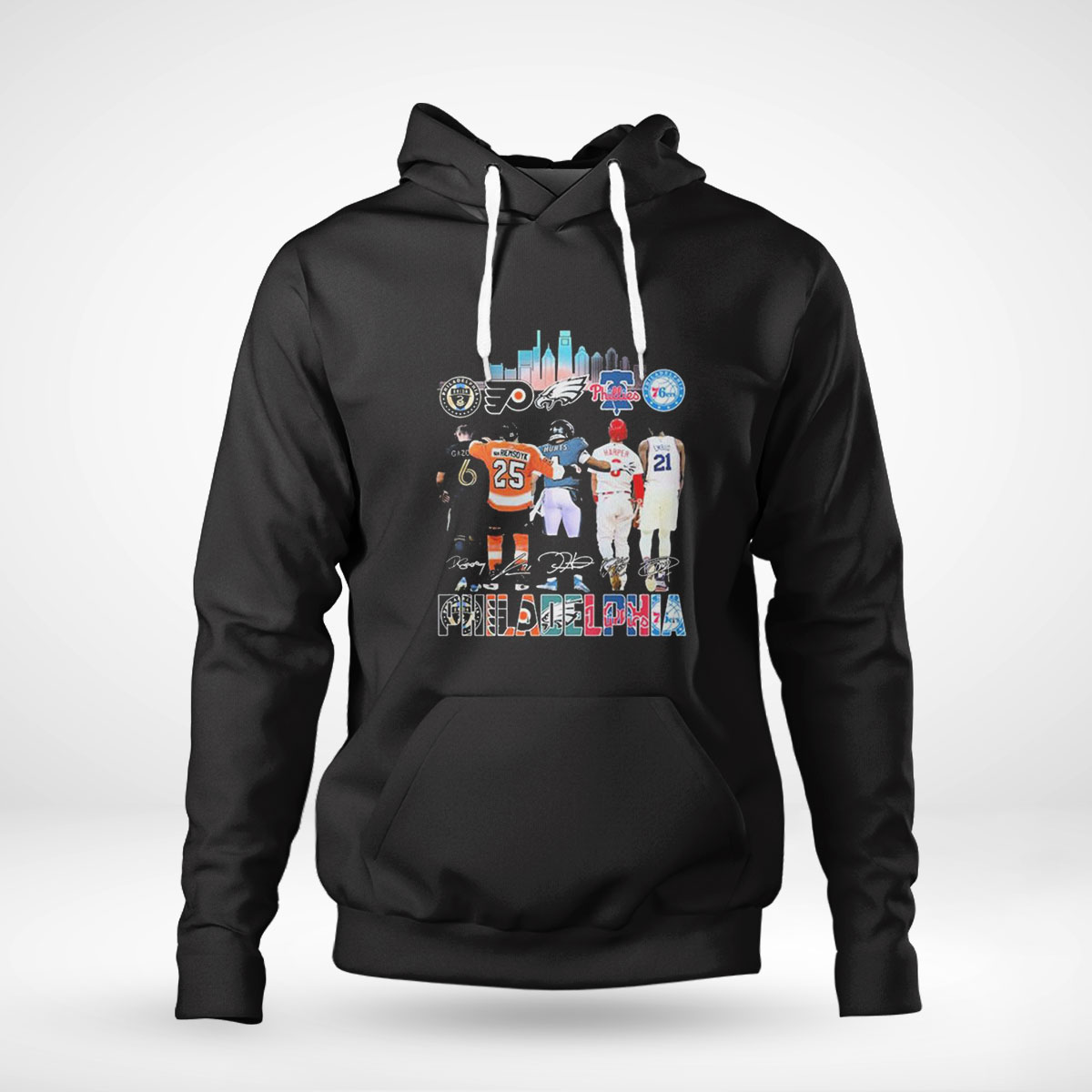 Philadelphia City Team Gazdag Riemsdyk Hurts Harper Embiid Signature Shirt Ladies Tee