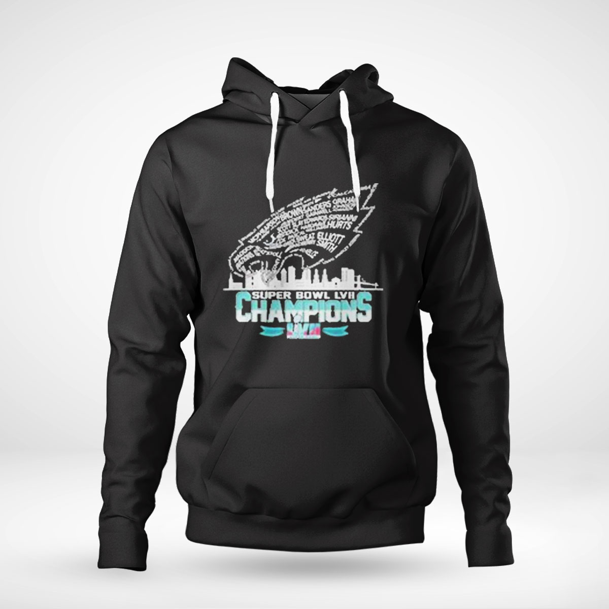 Philadelphia Eagles Logo Skyline 2022 2023 Super Bowl Lvii Champions Shirt Longsleeve