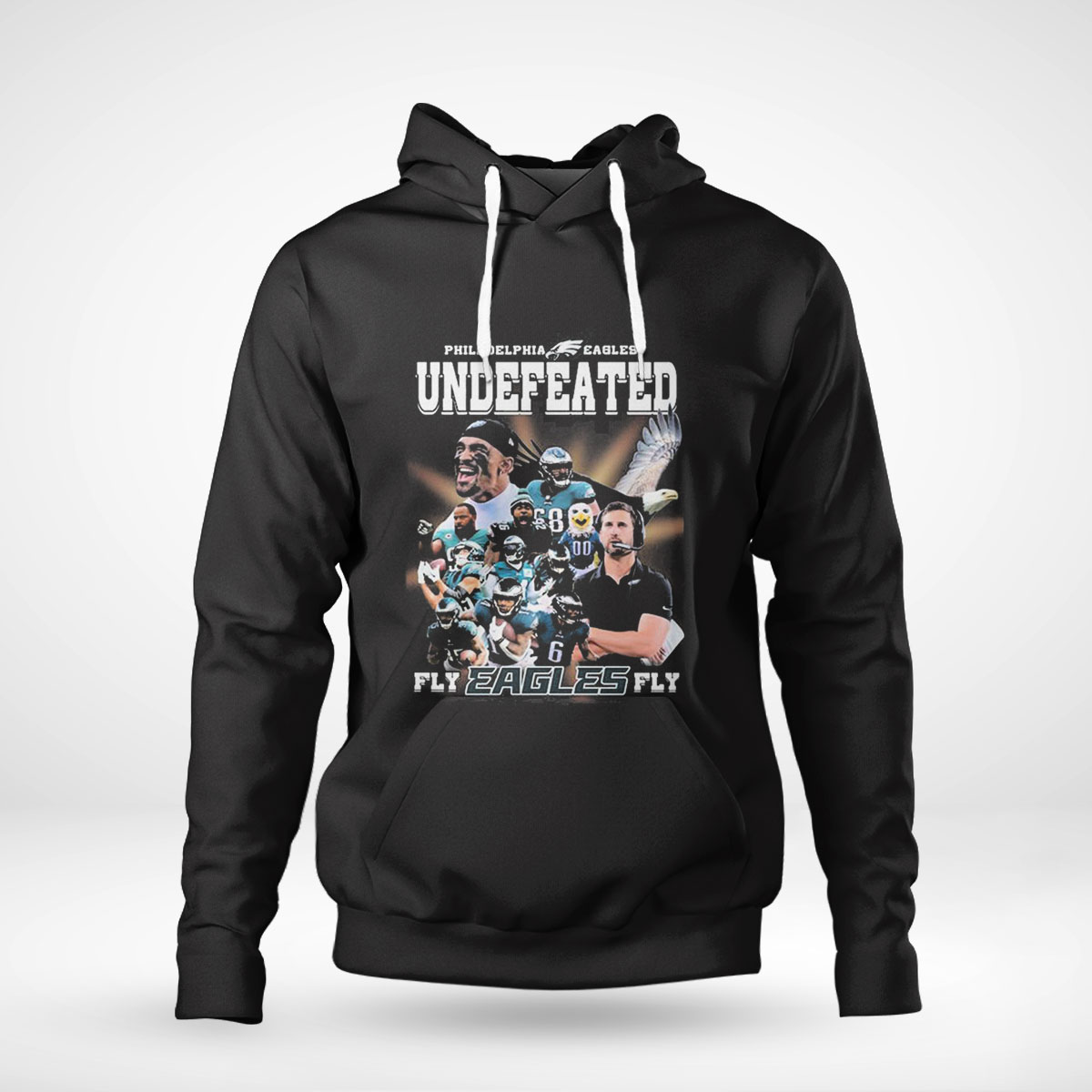 Philadelphia Eagles Undefeated Fly Eagles Fly Shirt Ladies Tee