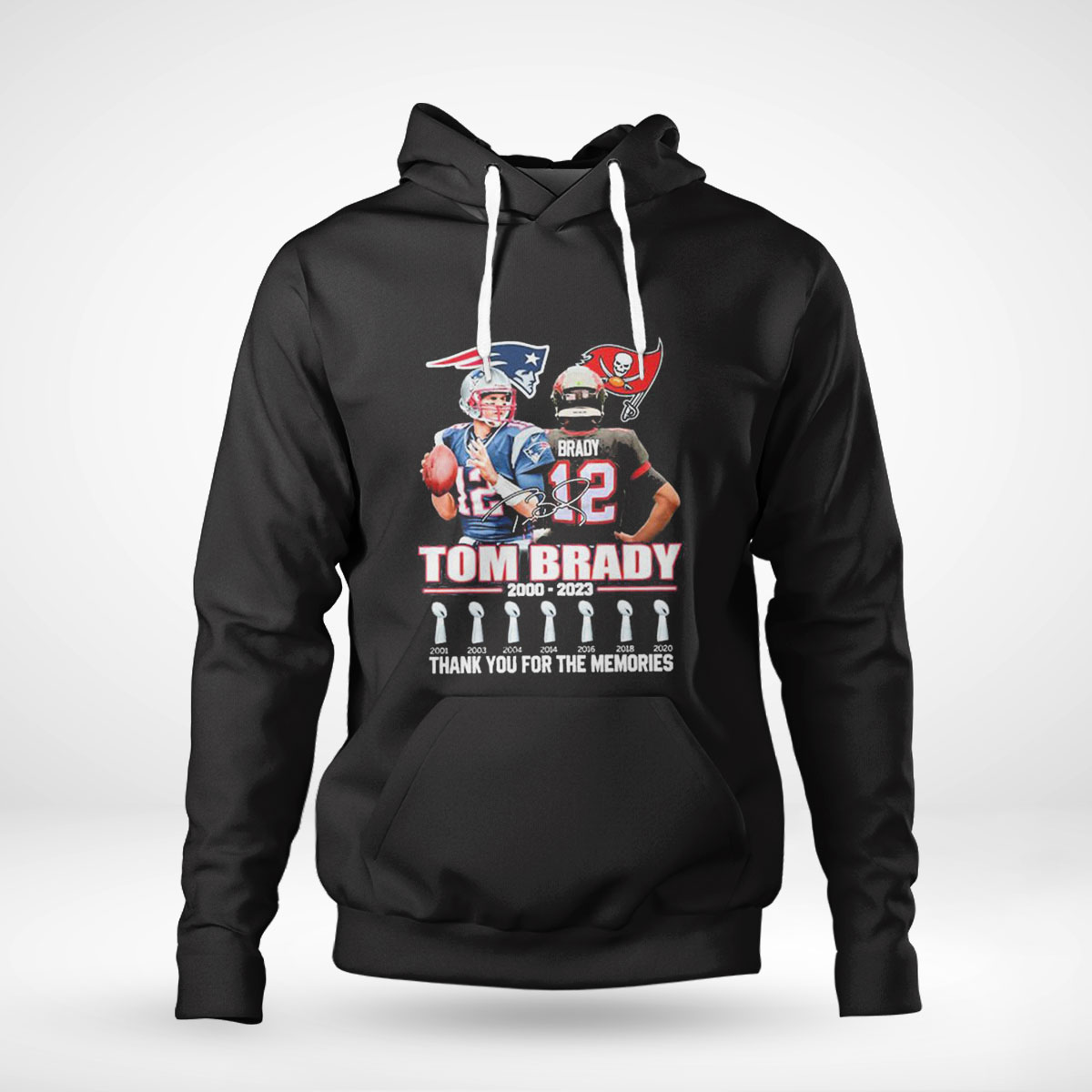 Tom Brady 2000 2023 Thank You For The Memories Shirt Ladies Tee