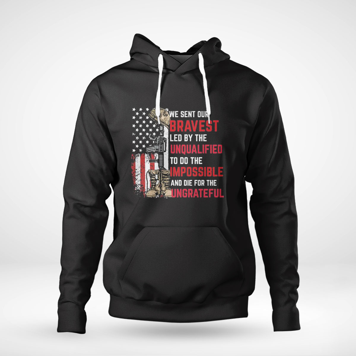 We Sent Our Bravest On Back Shirt