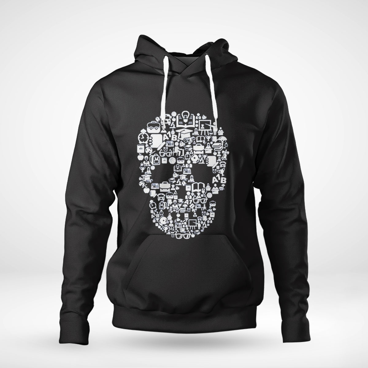 White Symbols Design High School Of Dead Shirt Longsleeve