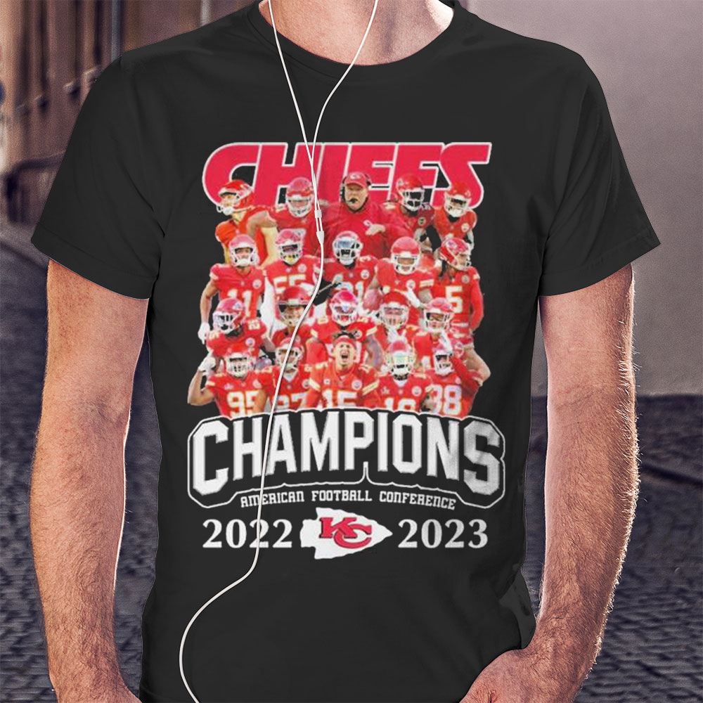 Afc Champions Kansas City Chiefs Team 2022 2023 Shirt Ladies T-shirt