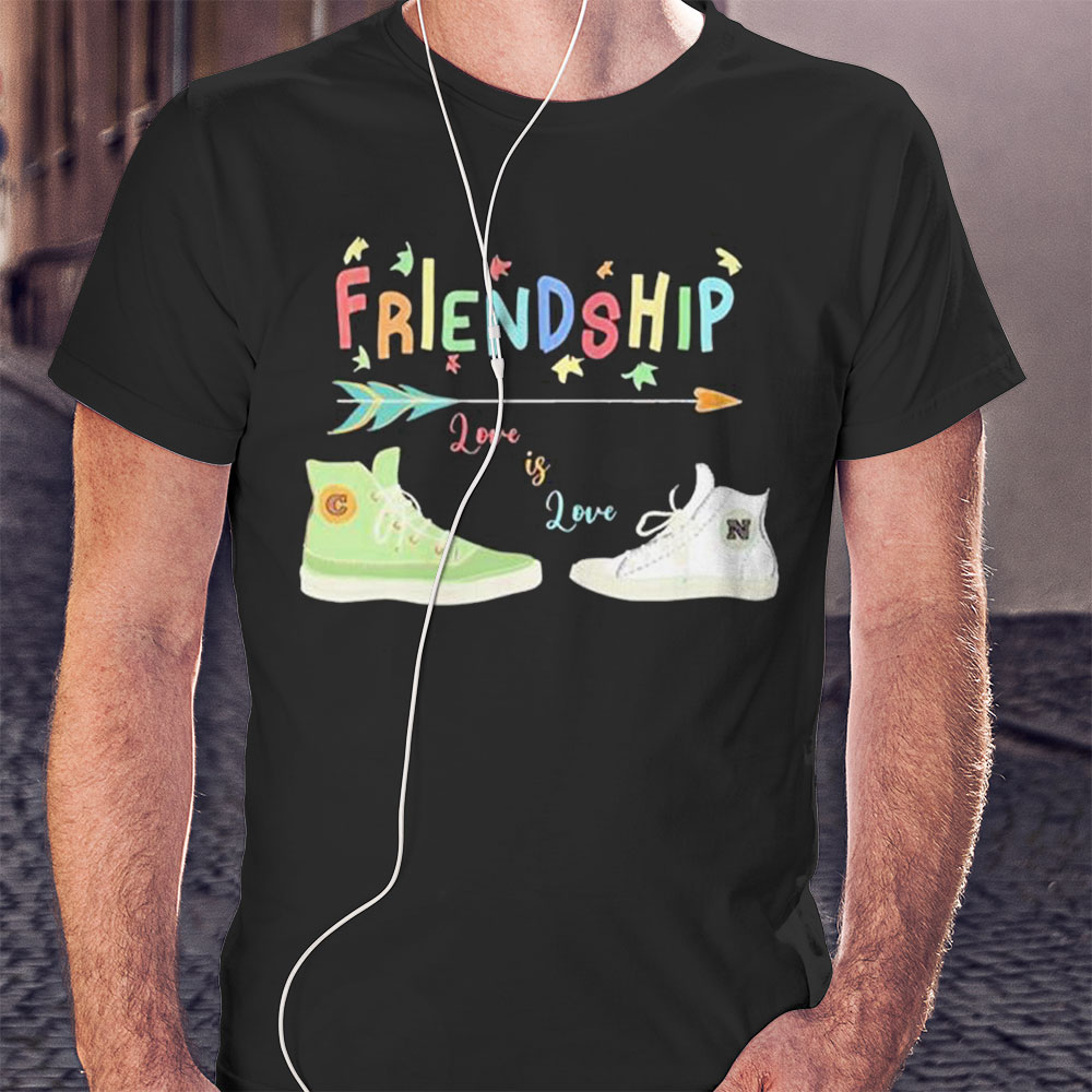 Friendship Leaves Cute Shoes Heartstoppers Love Shirt Ladies T-shirt