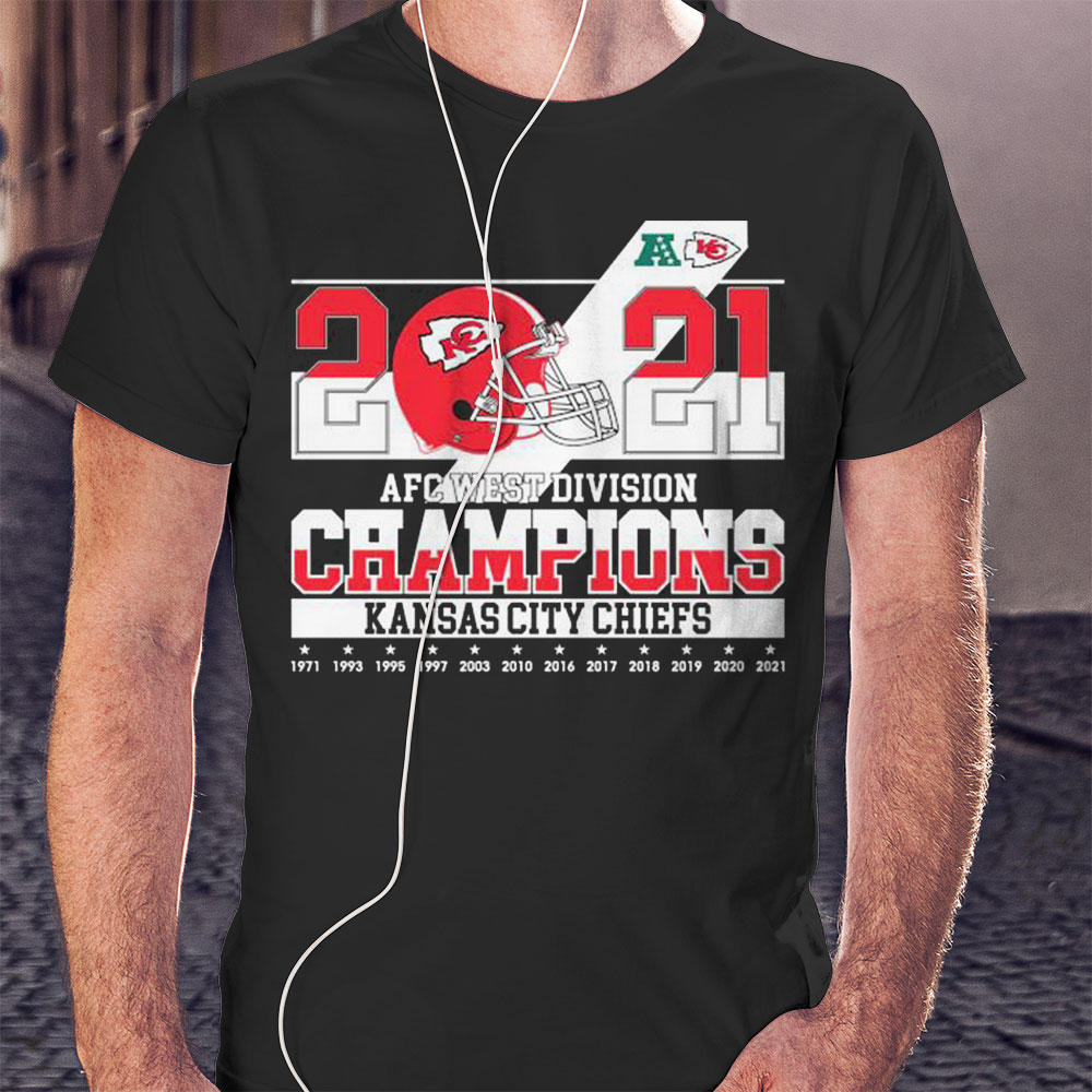 Kansas City Chiefs 2021 2022 Afc West Division Champions Shirt Ladies T-shirt