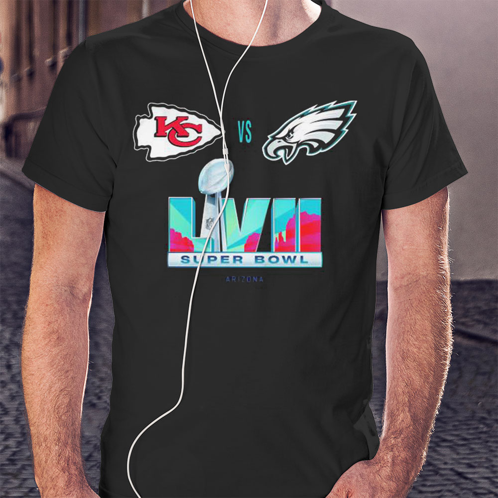 Kansas City Chiefs Vs Philadelphia Eagles Super Bowl Lvii Shirt Ladies T-shirt
