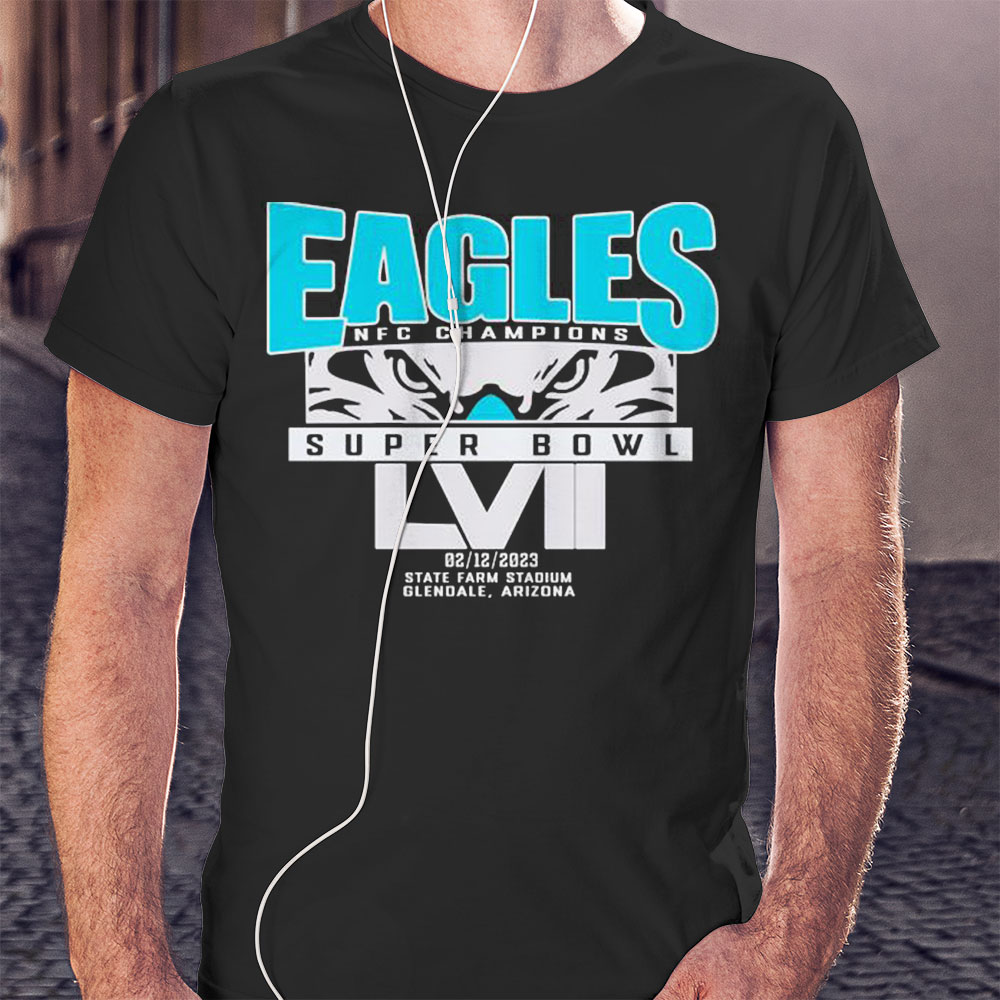 Philadelphia Eagles Nfc Champions Super Bowl Lvii Shirt Ladies T-shirt