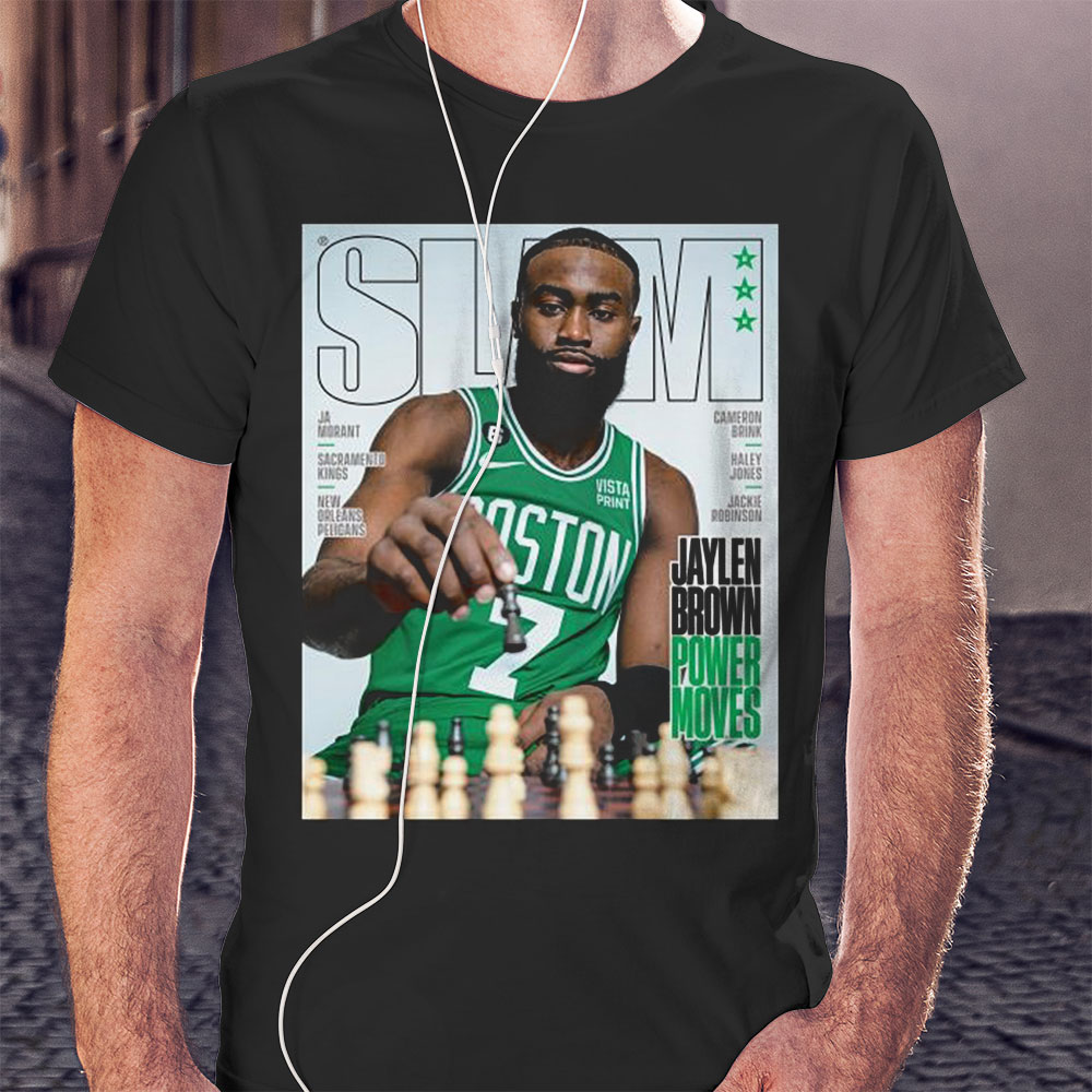 Slam Boston Celtics Jaylen Brown Power Moves Shirt Longsleeve